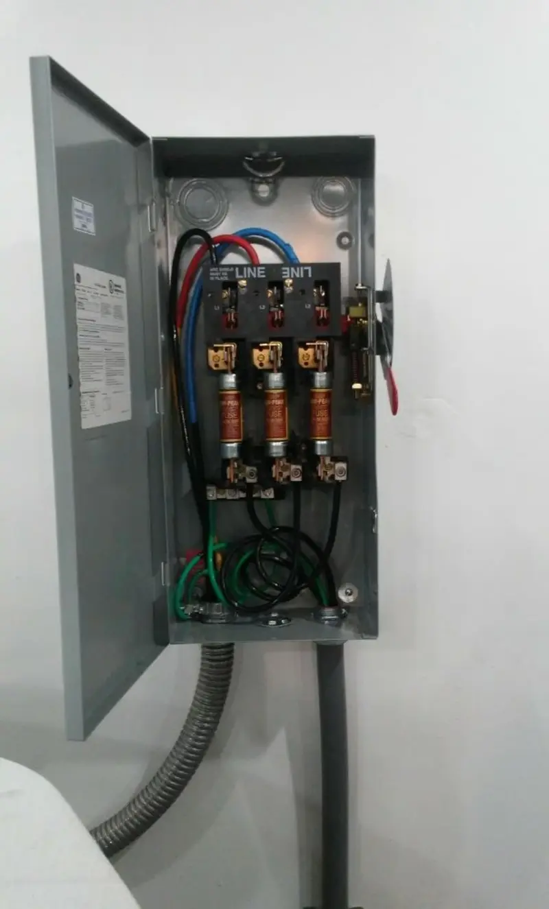 Three-phase disconnect switch installed for Electrical Wiring & Rewiring in Chagrin Falls